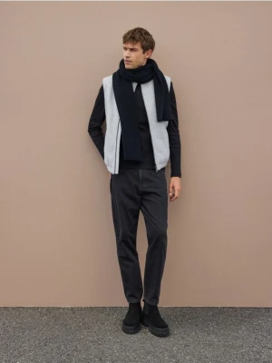 Reserved - Kamizelka z domieszką wełny - jasnoszary