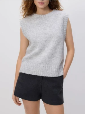 Reserved - Kamizelka z domieszką wełny - jasnoszary