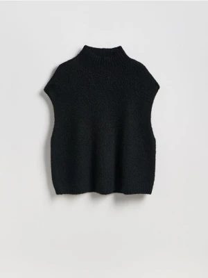 Reserved - Kamizelka z golfem - czarny