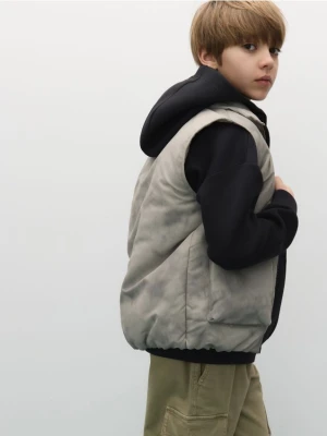 Reserved - Kamizelka z kieszeniami - kremowy