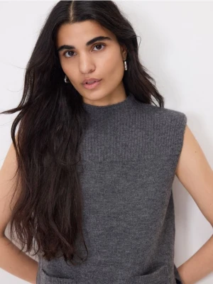 Reserved - Kamizelka z kieszeniami - szary