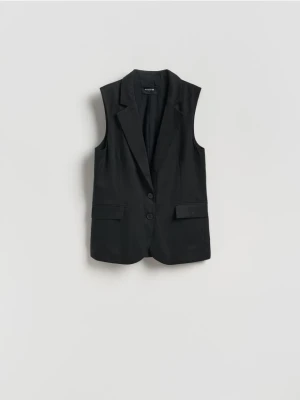 Reserved - Kamizelka z lyocellu - czarny