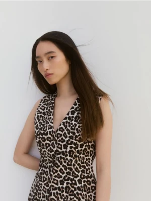 Reserved - Kamizelka z tkaniną ramia - wielobarwny