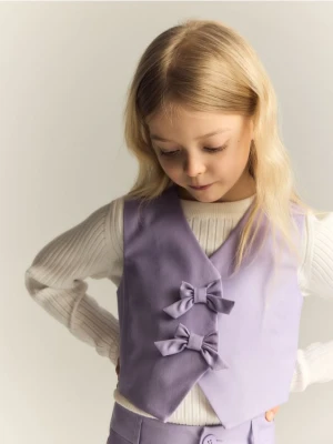 Reserved - Kamizelka z wiskozą - lawendowy