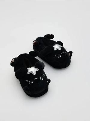 Reserved - Kapcie kotki - czarny