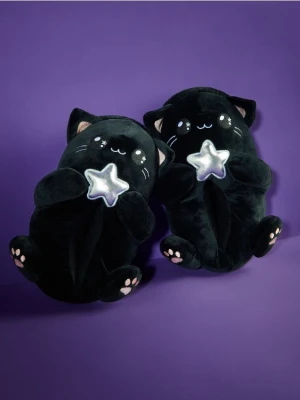 Reserved - Kapcie kotki - czarny