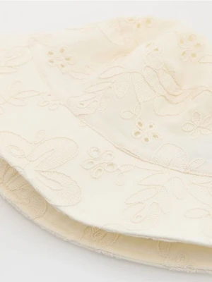 Reserved - Kapelusz typu bucket - kremowy