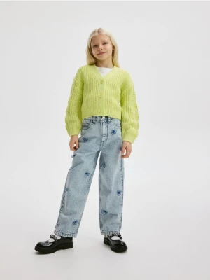 Reserved - Kardigan na guziki - zielony