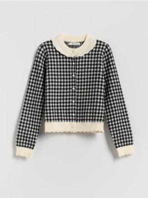 Reserved - Kardigan w kratę - wielobarwny