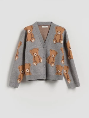 Reserved - Kardigan w misie z wiskozą - wielobarwny