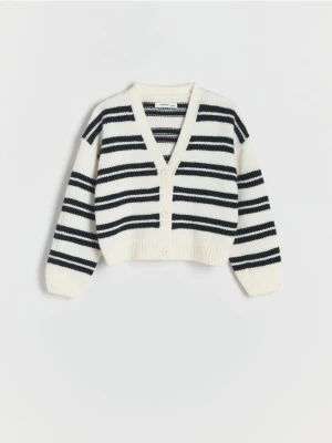 Reserved - Kardigan w paski - wielobarwny