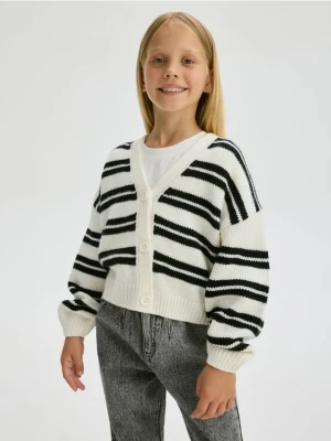 Reserved - Kardigan w paski - wielobarwny