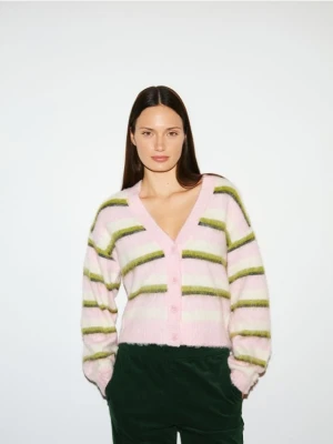 Reserved - Kardigan w paski - wielobarwny