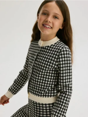 Reserved - Kardigan w pepitkę - wielobarwny