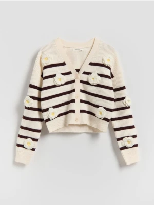 Reserved - Kardigan z dodatkiem wiskozy - wielobarwny