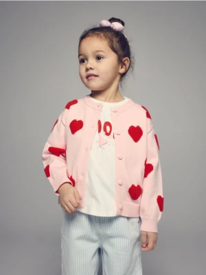 Reserved - Kardigan z dodatkiem wiskozy - wielobarwny