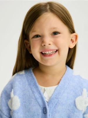 Reserved - Kardigan z domieszką wełny - jasnoniebieski