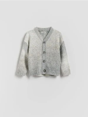 Reserved - Kardigan z domieszką wełny - jasnoszary