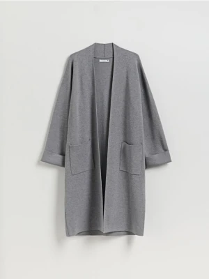 Reserved - Kardigan z kieszeniami - ciemnoszary