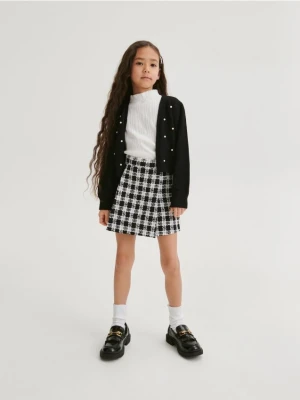 Reserved - Kardigan z perełkami - czarny