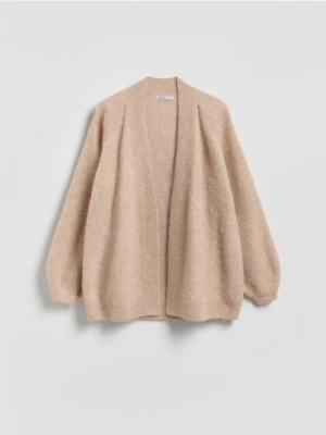 Reserved - Kardigan z wełną alpaki - beżowy