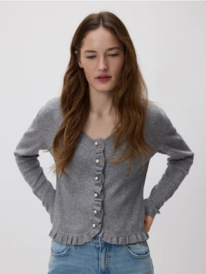 Reserved - Kardigan z wiskozą - szary