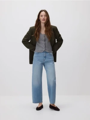 Reserved - Kardigan z wiskozą - szary