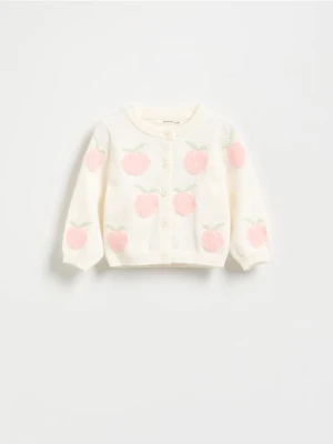 Reserved - Kardigan z wiskozą - złamana biel