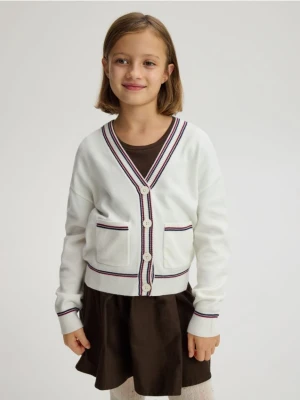 Reserved - Kardigan z wiskozą - złamana biel