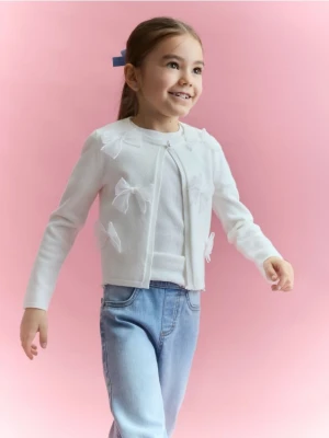 Reserved - Kardigan z wiskozą - złamana biel