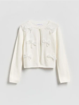 Reserved - Kardigan z wiskozą - złamana biel