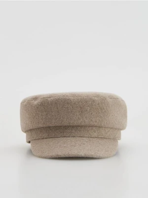 Reserved - Kaszkiet z dodatkiem wiskozy - brązowy