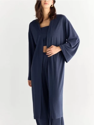 Zdjęcie produktu Reserved - Kimono z modalem - granatowy