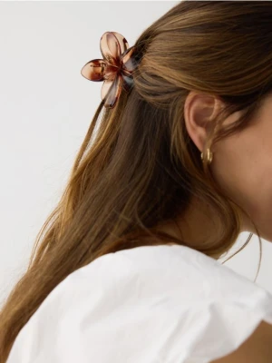 Reserved - Klamra do włosów - brązowy