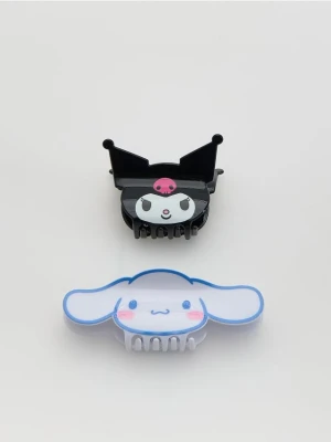Reserved - Klamry do włosów 2 pack Kuromi & Cinnamoroll - wielobarwny