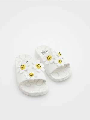 Reserved - Klapki SmileyWorld® - biały