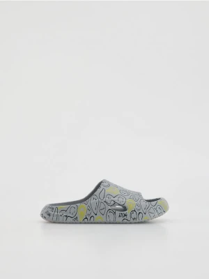 Reserved - Klapki SmileyWorld® - jasnoszary
