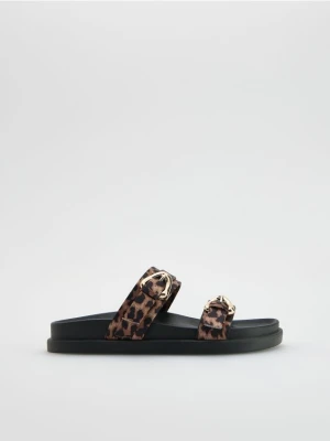 Reserved - Klapki ze zwierzęcym motywem - wielobarwny