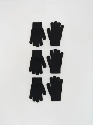 Reserved - Klasyczne rękawiczki 3 pack - czarny