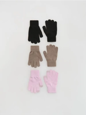 Reserved - Klasyczne rękawiczki 3 pack - wielobarwny