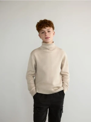 Reserved - Klasyczny golf - beżowy