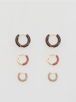 Reserved - Kolczyki koła 3 pack - wielobarwny