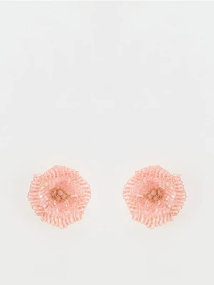 Reserved - Kolczyki kwiaty - koralowy