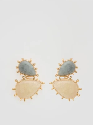 Reserved - Kolczyki o nieregularnym kształcie - wielobarwny