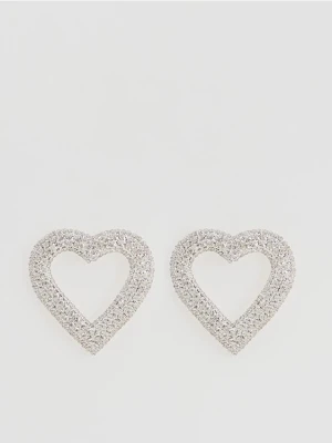 Reserved - Kolczyki serca - srebrny