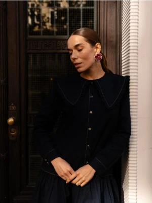 Reserved - Kolczyki w kształcie kwiatów - różowy