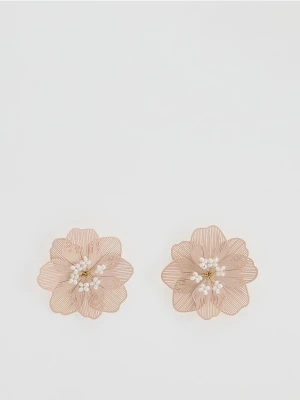 Reserved - Kolczyki w kształcie kwiatów - wielobarwny