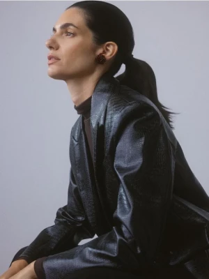 Reserved - Kolczyki z koralikami - bordowy