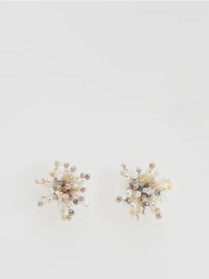 Reserved - Kolczyki z koralikami - wielobarwny