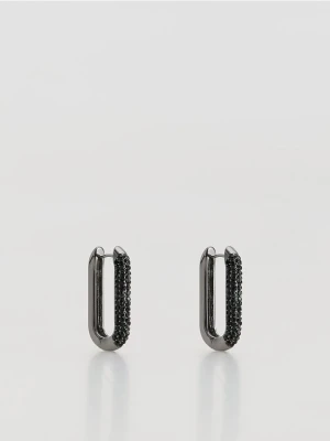 Reserved - Kolczyki z kryształkami - czarny